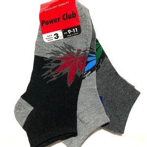 NWT 3pk Power Club Weed Socks
